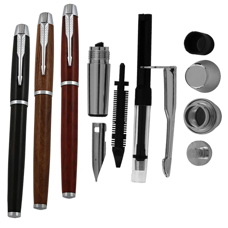 NAGU Churchill Fountain Pen Kit Chrome Plating Diy Accessories for  Woodturning Pen Kits for Woodworking (5 Pack Pen Kit)