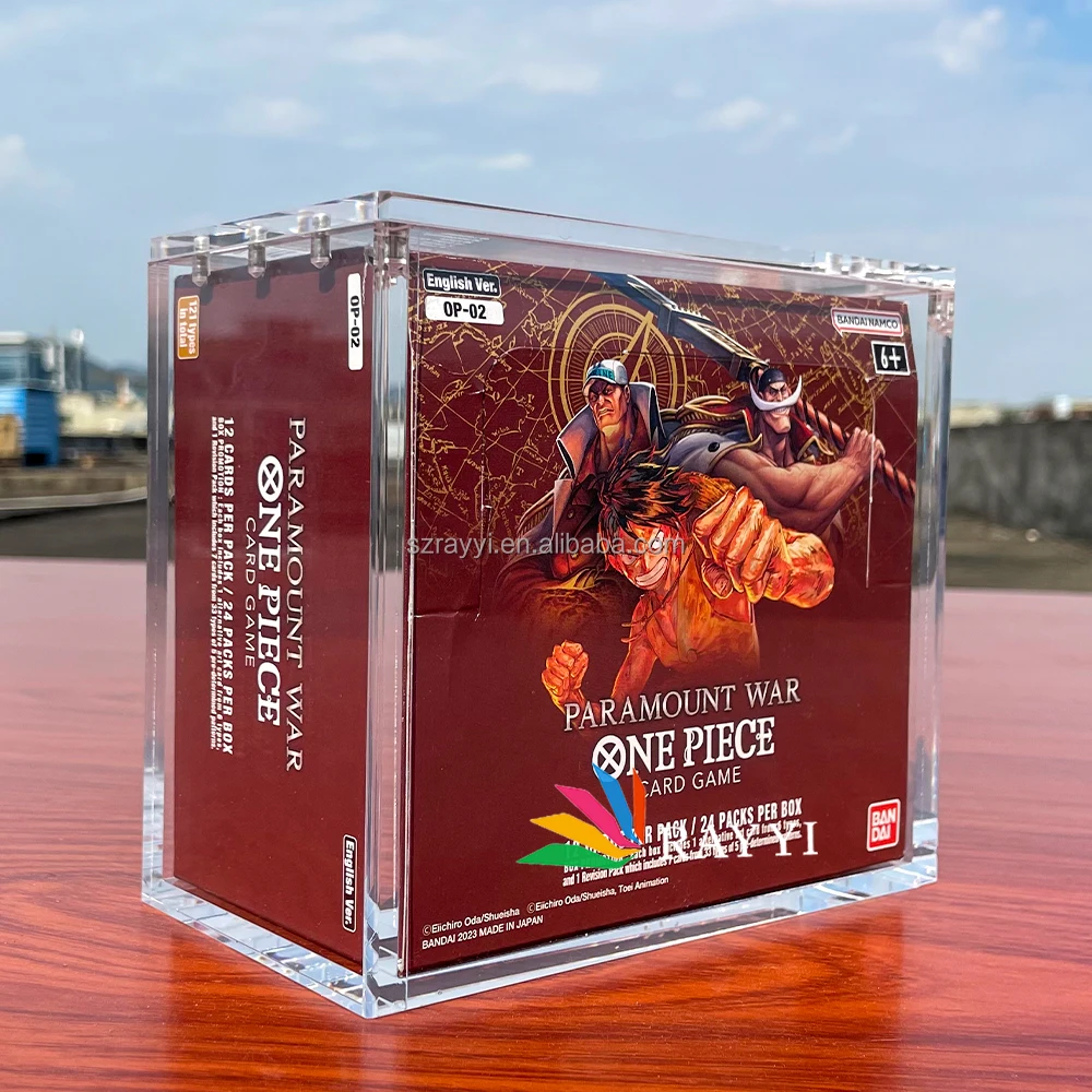 Ray Yi Custom Wholesale Acrylic One Piece Trading Card Game Booster Box