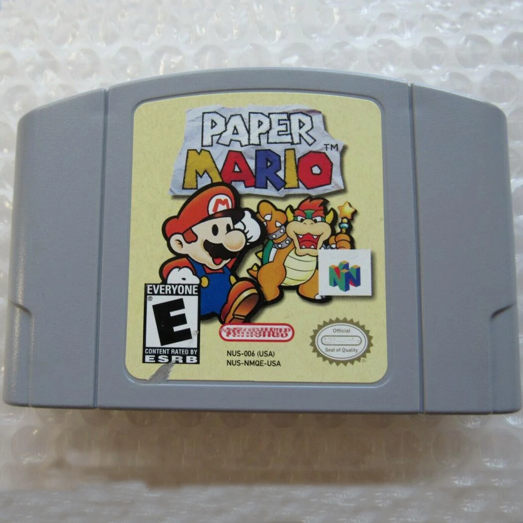 N64 Paper Mario Game Cartridge Cards For Nintendo 64 Usa English Version -  Buy N64 Paper Mario Game Cartridge Cards,Paper Mario Game Cartridge Cards  