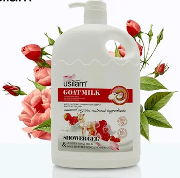 Custom  logo Private Label OEM Organic Rose Goat Milk Strawberry Whitening Moisturizing Shower Gel
