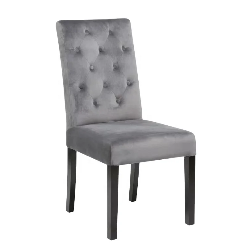 Modern Luxury Wingback Velvet Furniture Luxury Tufted White Single Restaurant Dining Chairs details