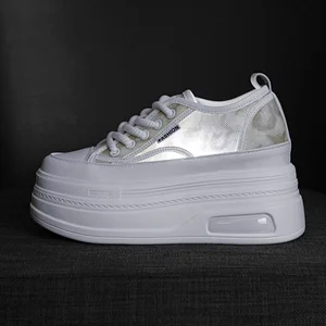 High Quality Mesh Breathable Shoes for Women, 2026 Spring and Summer New Casual Shoes, Thick Soled Height Increasing White Shoes
