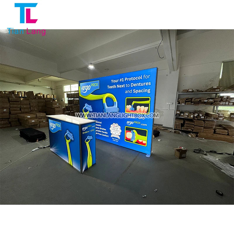 Фабрика 10x20 Търговски Изложби Стойка Експозиционна Кутия С Подсвятване 3x3 Експозиционна Кутия Дизайн