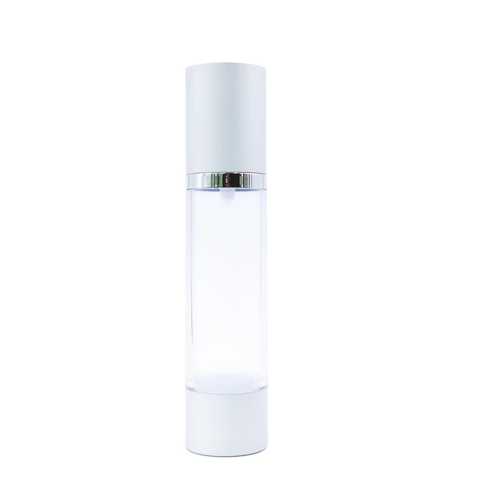 Lux Cosmetic Packaging 15ml 30ml 50ml 80ml Frosted Transparent Plastic Cosmetic  Airless Spray Bottle