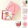 Pink - Cashmere Scarf Set