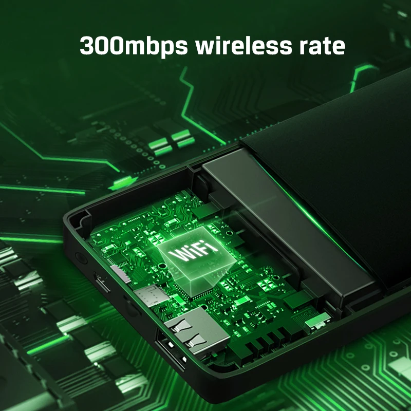 MT7628DAN 10000mAh Wifi Hotspot Device Type C Charging 300Mbps ZBT