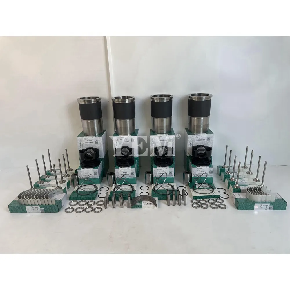 R934C Repair Kit With Piston Rings Liner Engine Valve Bearings for Liebherr