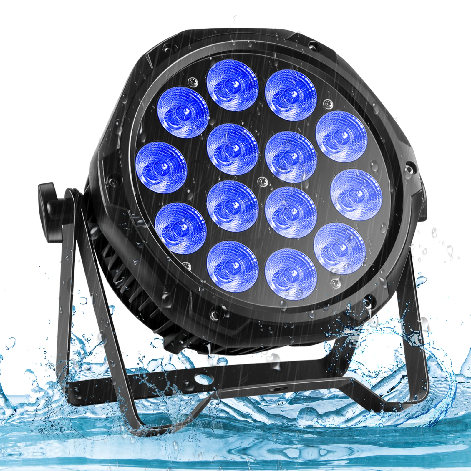 IP65 Waterproof 14PCS RGBW 4-IN 1 LED Lighting Stage Par Light DMX Control Disco Wedding Outdoor Par Light