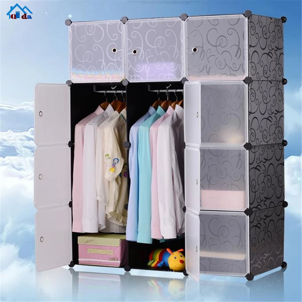 Folding Assemble Portable Diy Plastic Wardrobe Cabinet - Buy Diy Plastic  Wardrobe,Wardrobe Trunk Cabinet With Leather Covered,Diy Closet Wardrobe