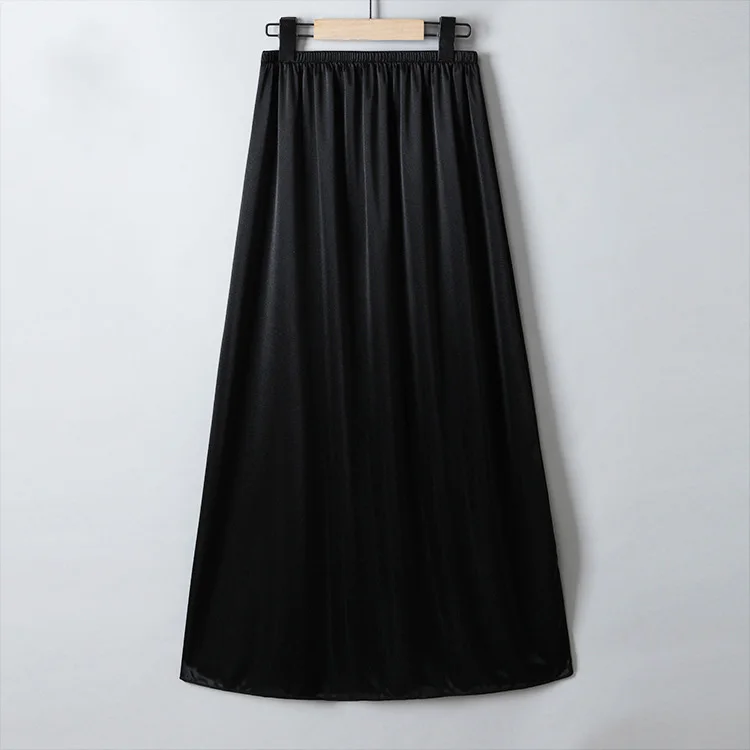 90cm Long Women Satin Half Slip Underskirt - A Line Petticoat 90cm Long Women Satin Half Slip Underskirt - A Line Petticoat