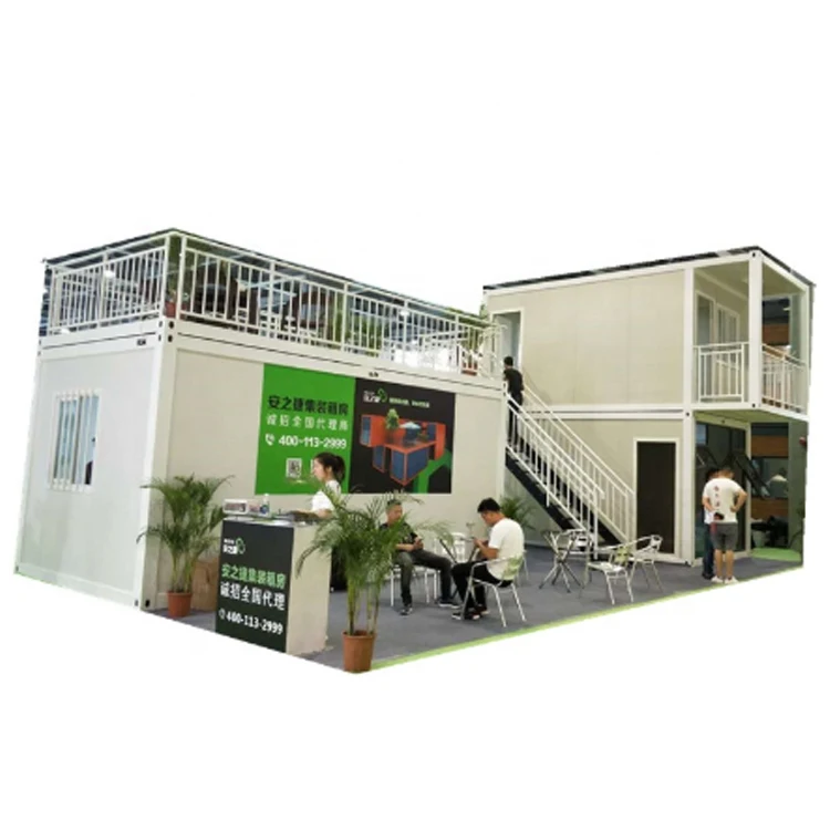 20Ft Luxury Living Prefabricated 2-Story Flat Pack Container Hotel Container Office