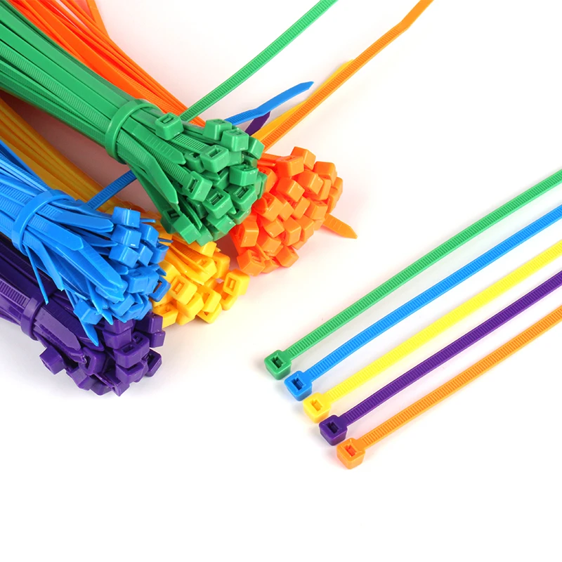 Haitai Ce Rohs Hampoolgroup Self-locking Colourful Pa66 Zip Ties Better Quality 7.0*350MM Round Circle Head Nylon Cable Tie