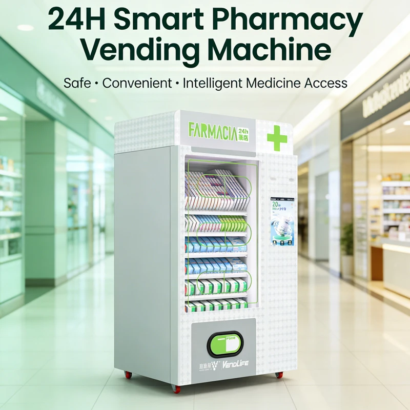 Medikamente zum Verkauf – 24-Stunden-Selbstbedienungs-Apotheke-Automat für rezeptfreie Medikamente mit Förderband