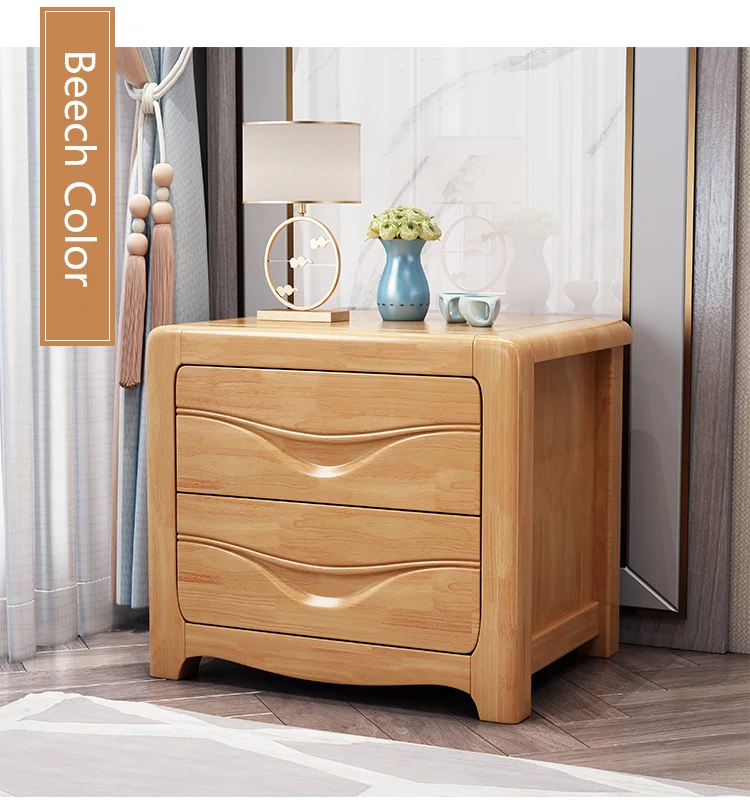 light beech bedside table