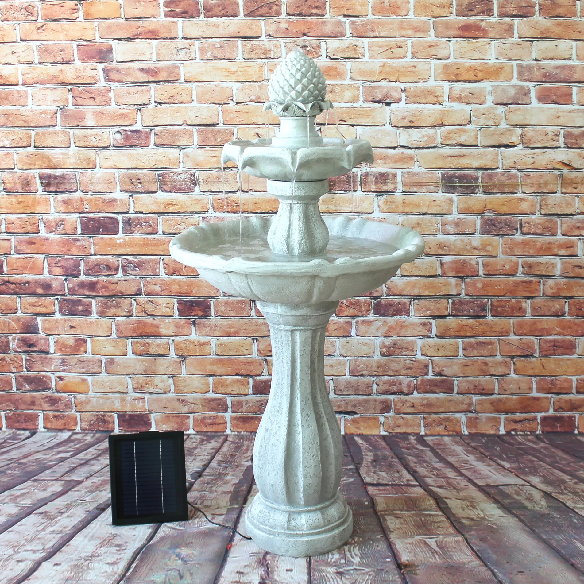 Schist Rock Water Feature Garden LED Fountain Cascading Fall Waterfall Outdoor