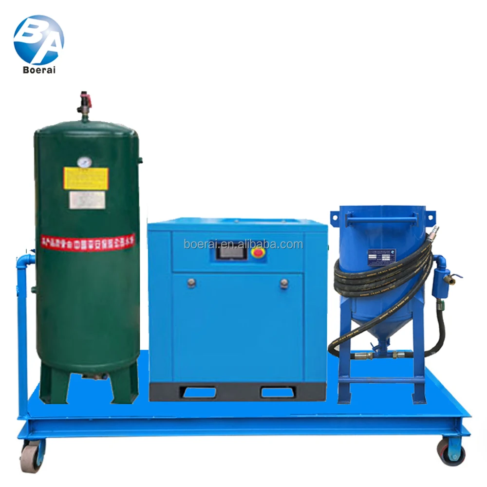Boat Sand Blasting Equipment with air Filter Sandblast Helmet Open Type Manual and Portable Sandblaster