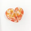 Orange leopard print (Heart-shaped)