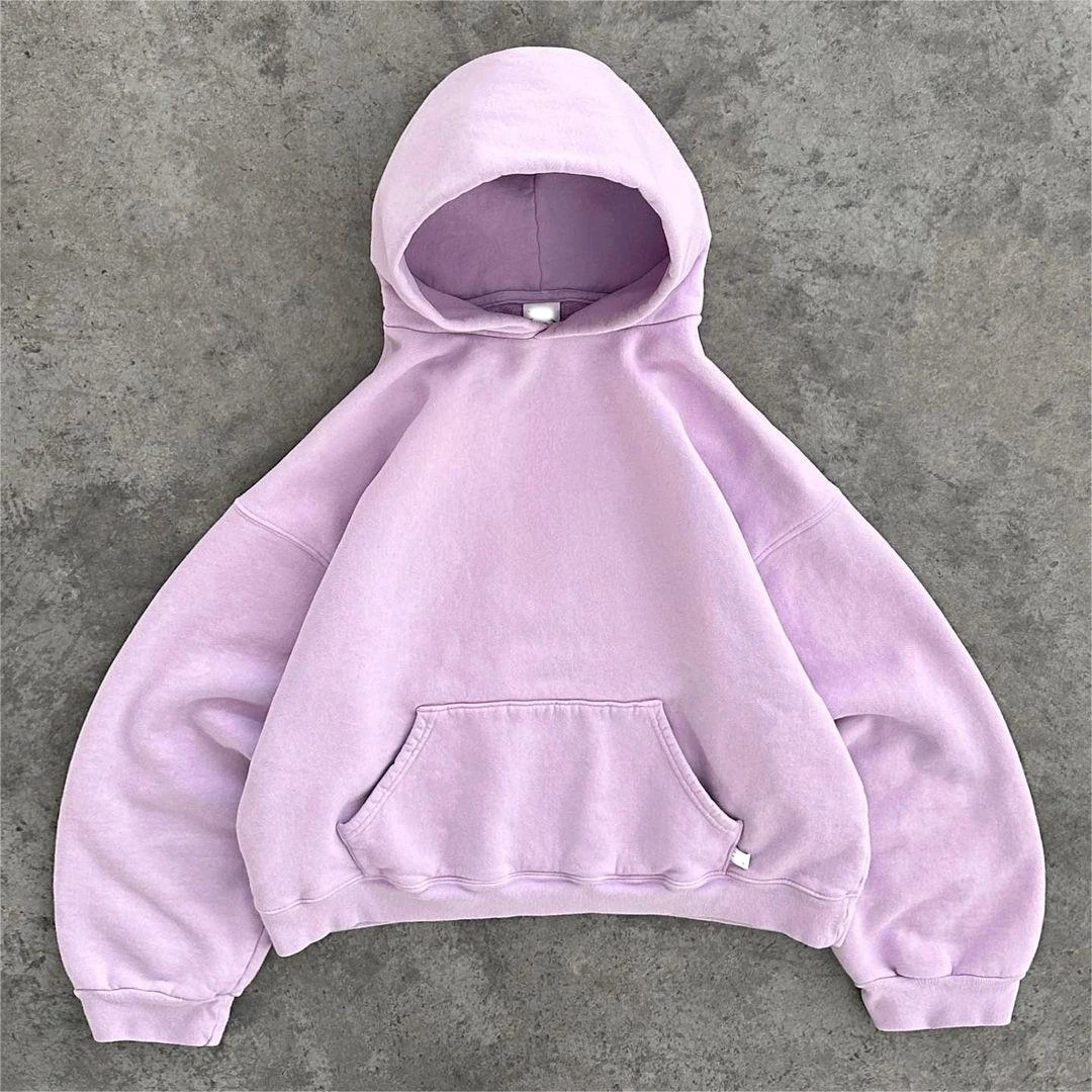 QYOURECLO Custom 450GSM Boxy Heavyweight Drop Shoulder Heavy Weight Cotton Oversized Fleece Kanye West Hoodie