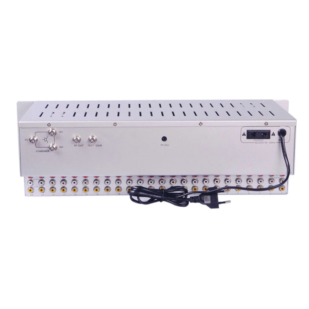 For SOFTEL Professional 24-in-1 CATV RF Analog Modulator 24 Fixed Channels RCA for Radio & TV Broadcasting Equipment