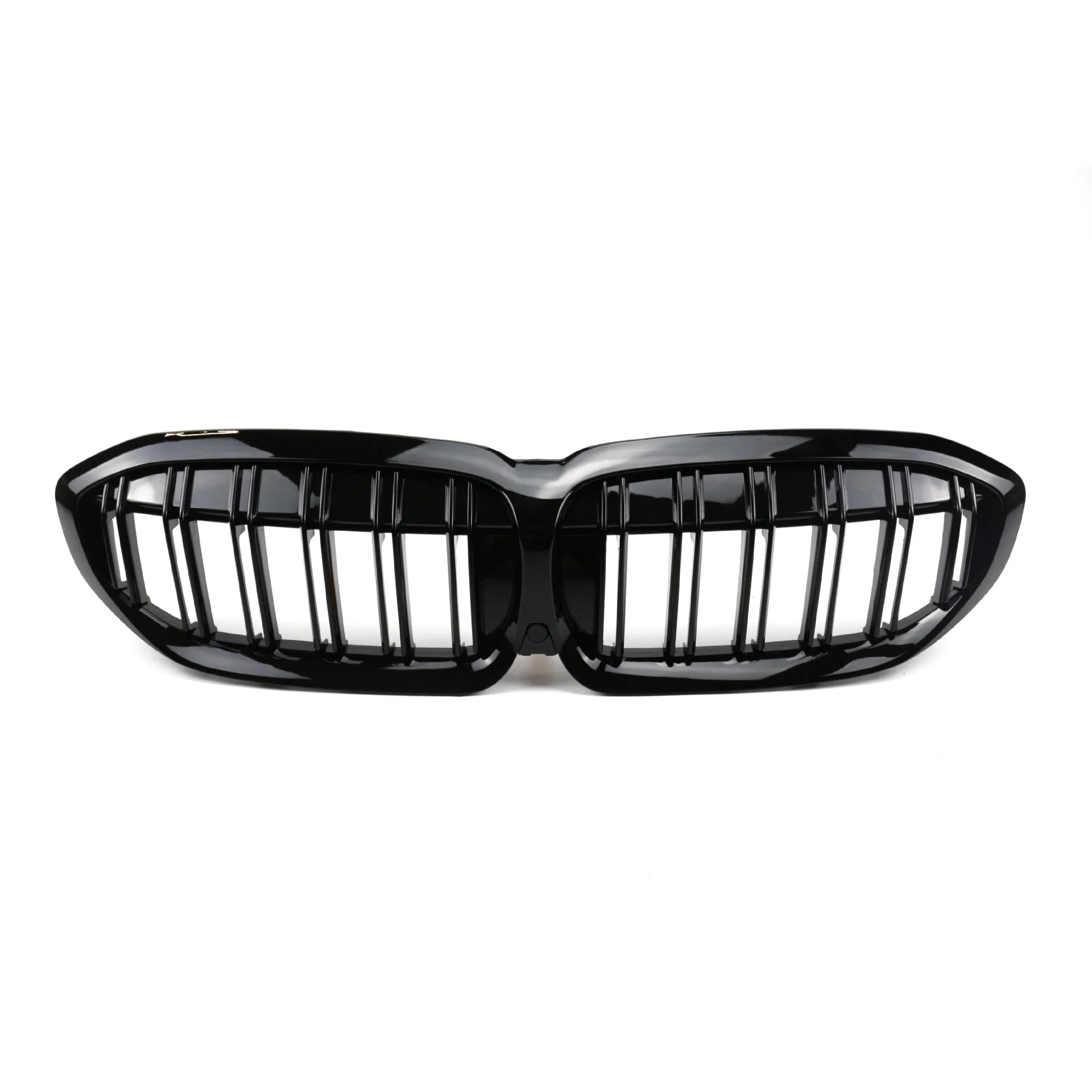Double Slat Glossy Black Front Grille For 2019-2021 Bmw 3 Series G20 ...
