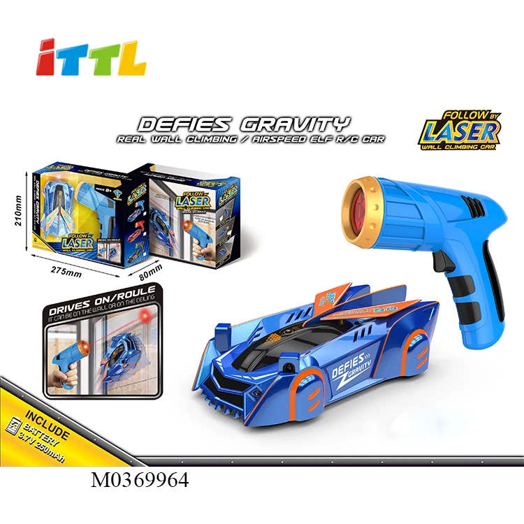 ITTL High Quality Speed Infrared Laser Tracking Real 2.4g Rc Wall Climbing Car Toy