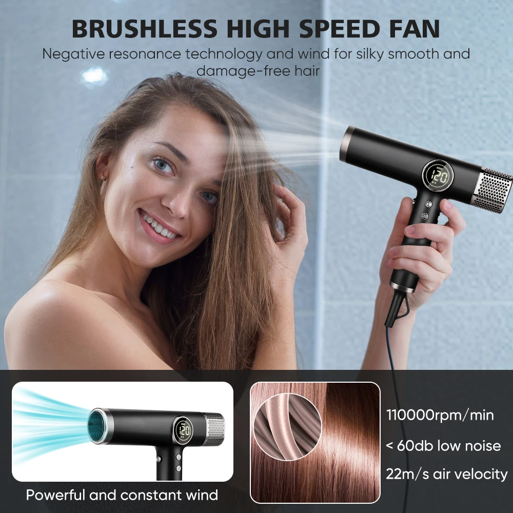 Aire Caliente Como Secar El Pelo Mas Rapido Sin Secadora Moldeador - Main Image