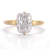 Real solid 18k gold lab diamond ring