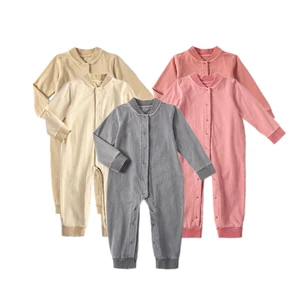 Baby Clothes Wholesale Plant Dye Natural Dye Tie Dye Bebe Products Cotton Footless Sleep Play Baby Romper