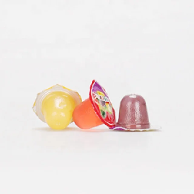 High Quality Halal Mini Assorted Fruit Flavor Jelly Cup Candy in Plastic Bags