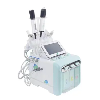 New upgrade 8 in 1 small bubble water oxygen jet peel multifunction facial cleansing beauty machine salon machine