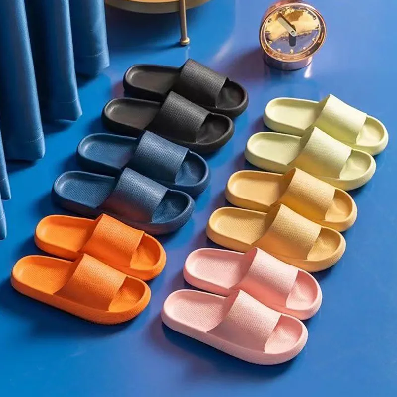 Thin sole online slippers