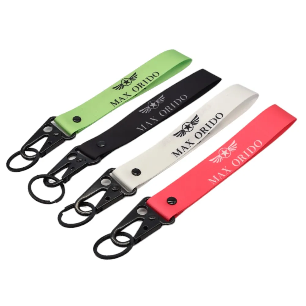 Custom Logo Printed Sublimation Strap Wrist Polyester Keychain Lanyard ...