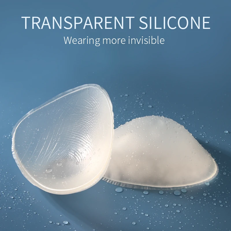 Silicone Transparent Breast Cancer Enhancer Silicon Breast Forms Artificial Boobs for Swimsuit