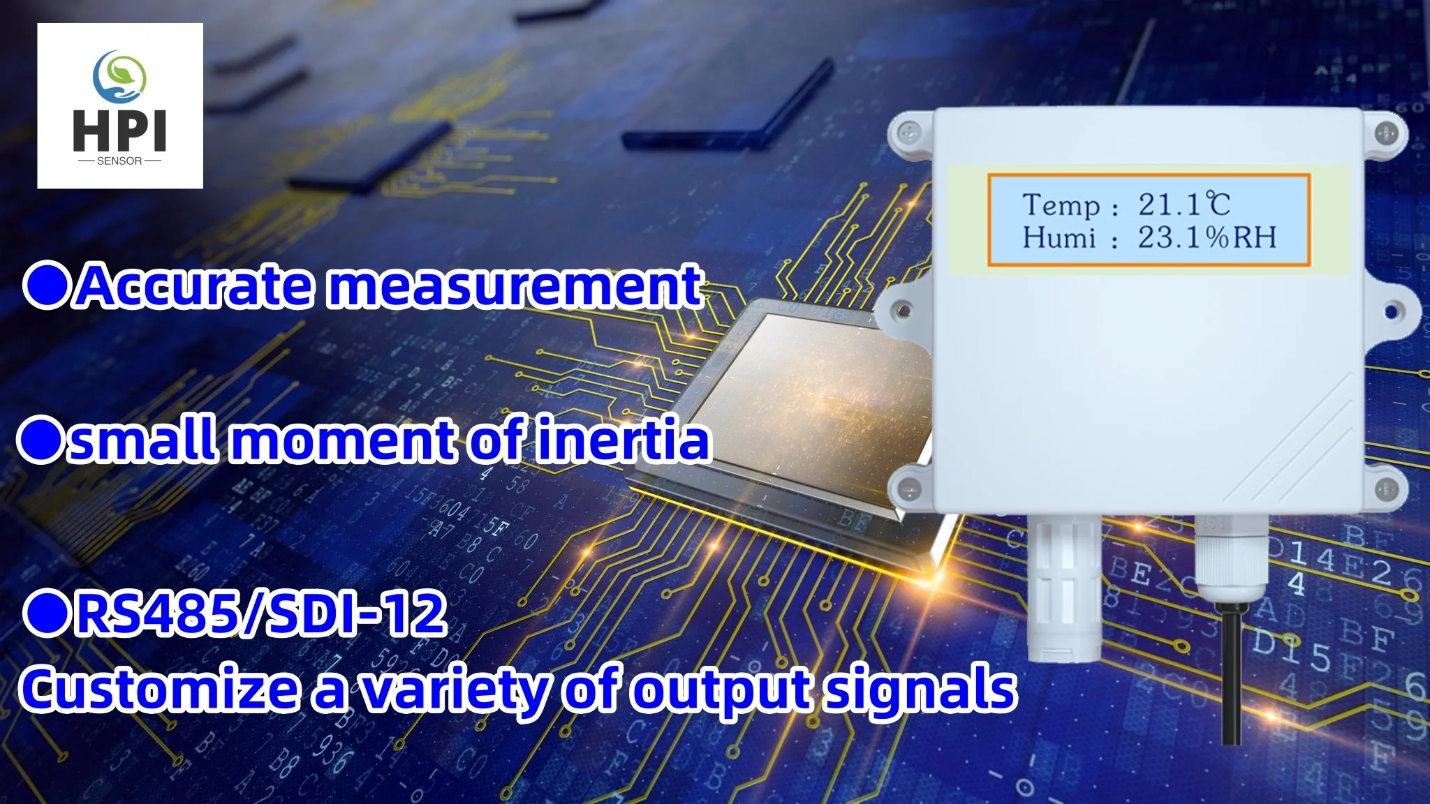 Manufacture custom RS485 air temperature humidity sensor with display ...