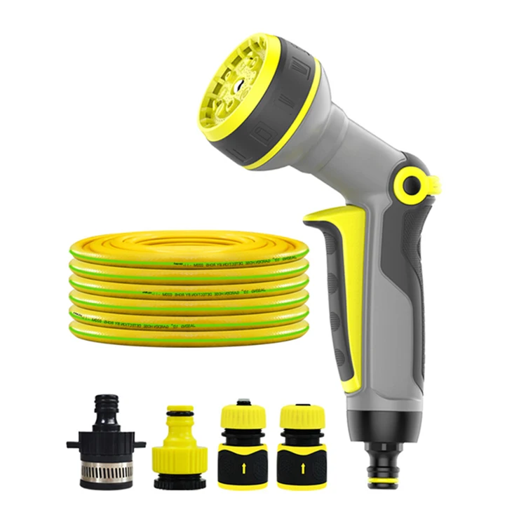 Wholesale High Pressure Adjustable,9 Patterns Plastic Garden Hose