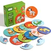 Puzzle circolare in stile foresta