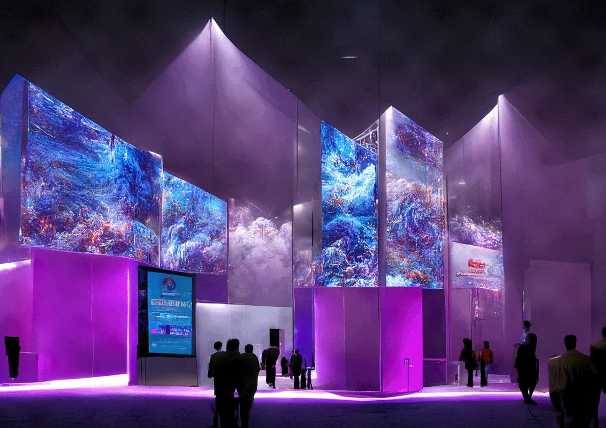 Led Display Panel Cube Column Led Wall Ceiling Digital 3D  Led Screen Indoor 3D Advertising LED Screen