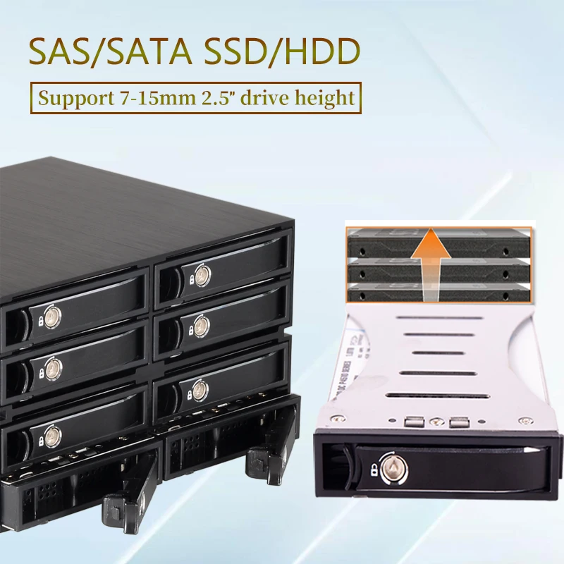 Inch SATA Hot Swap Mobile Rack Enclosure for SSD HDD