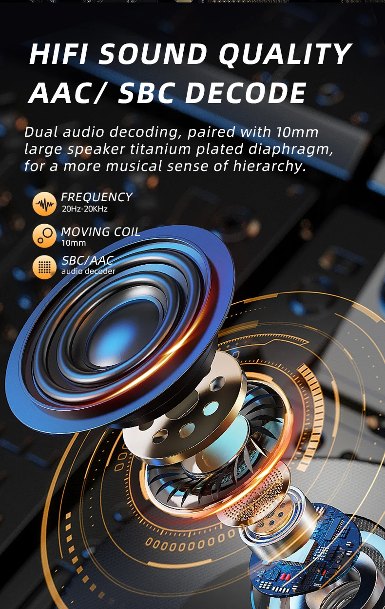 Custom BX27 IPX5 Waterproof TWS Earbuds with JL Chipset, Digital ...