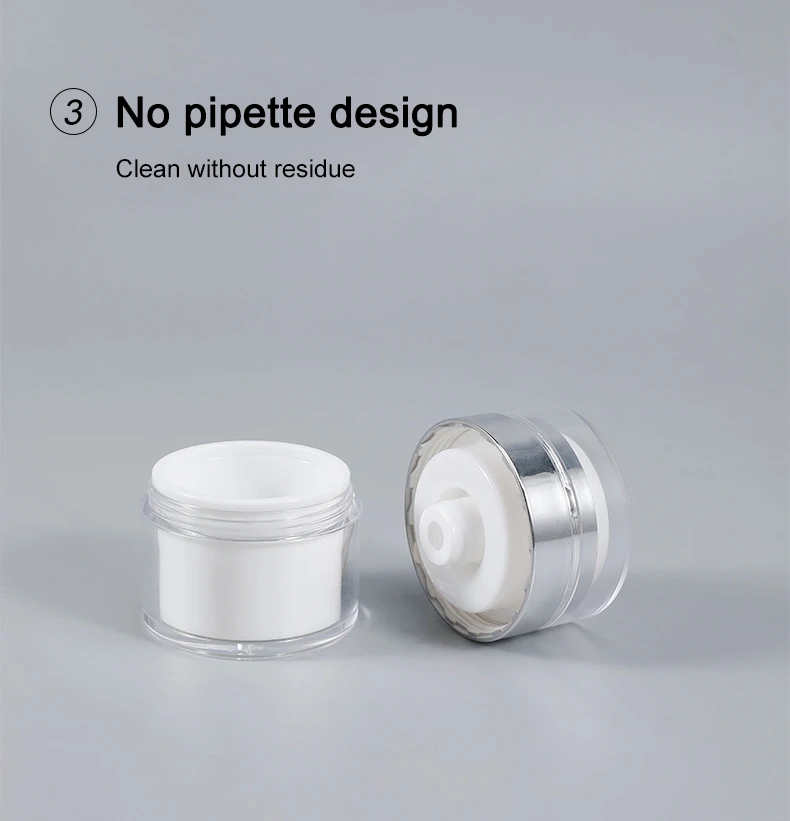 Airless pump face cream jar