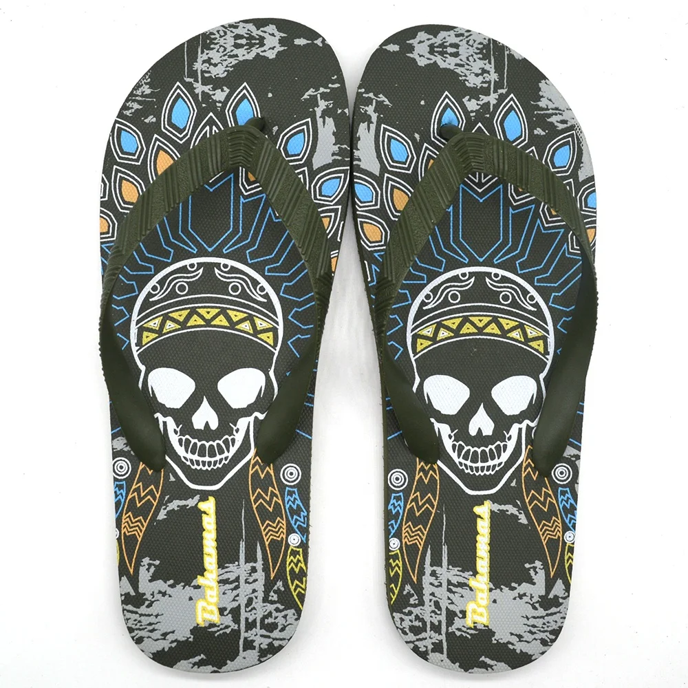 Мужские шлепанцы на ремешке из ПВХ с золотым камуфляжным принтом