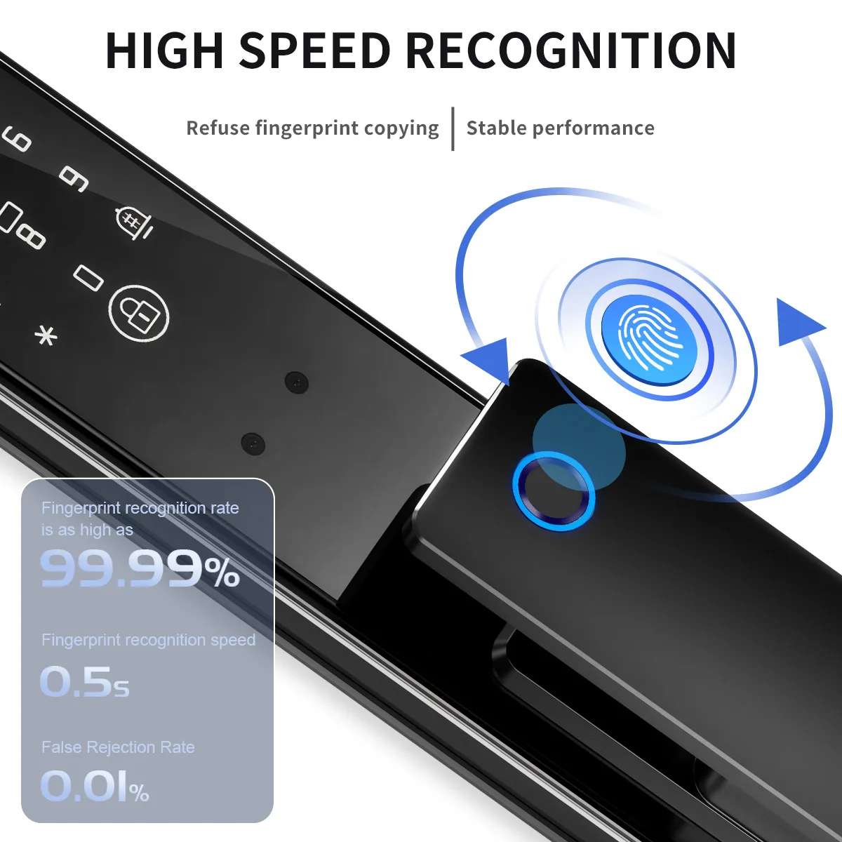 Handaily Palm Face Recognition Door Lock for Home Fingerprint Tuya App Remote Control Video Intercom Smart Lock Multi-Language C11