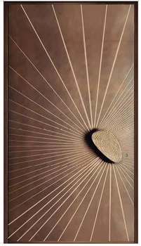 ALUFRONT Modern Design  Strong Ventilated Large Main Entry Doors Fine Carved Aluminium Entry Door for Houses