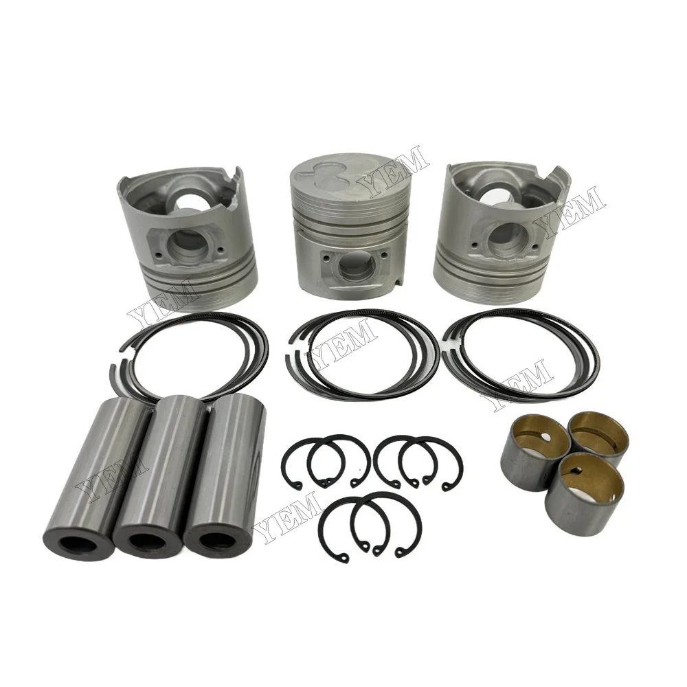 Piston Kit With Ring Compatible for Isuzu 3AD1 Engine Parts High Performance 3