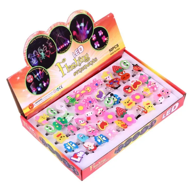 Новый дизайн, мультяшный Креативный светодиодный светильник, кольцо на палец для рождества, ребенка/ребенка