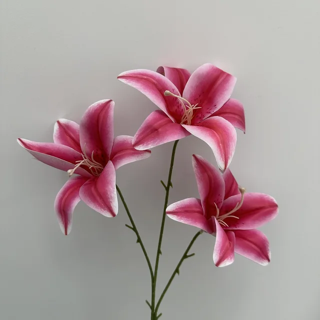 Three-Head 3D Printed Lily Ramadan Decorations for Christmas Graduation Halloween New Year Valentine's Day Easter Mother's Day