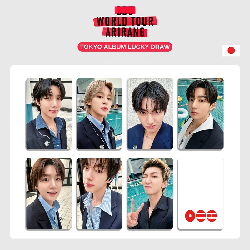 7Pcs/Set Kpop JUNGKOOK SUGA V ARIRANG World Tour Selfie Photocards
