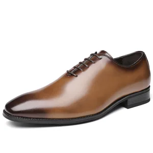 On - Trend Men's Genuine Leather Shoes with Rubber Soles High Quality Stylish for Every Occasion