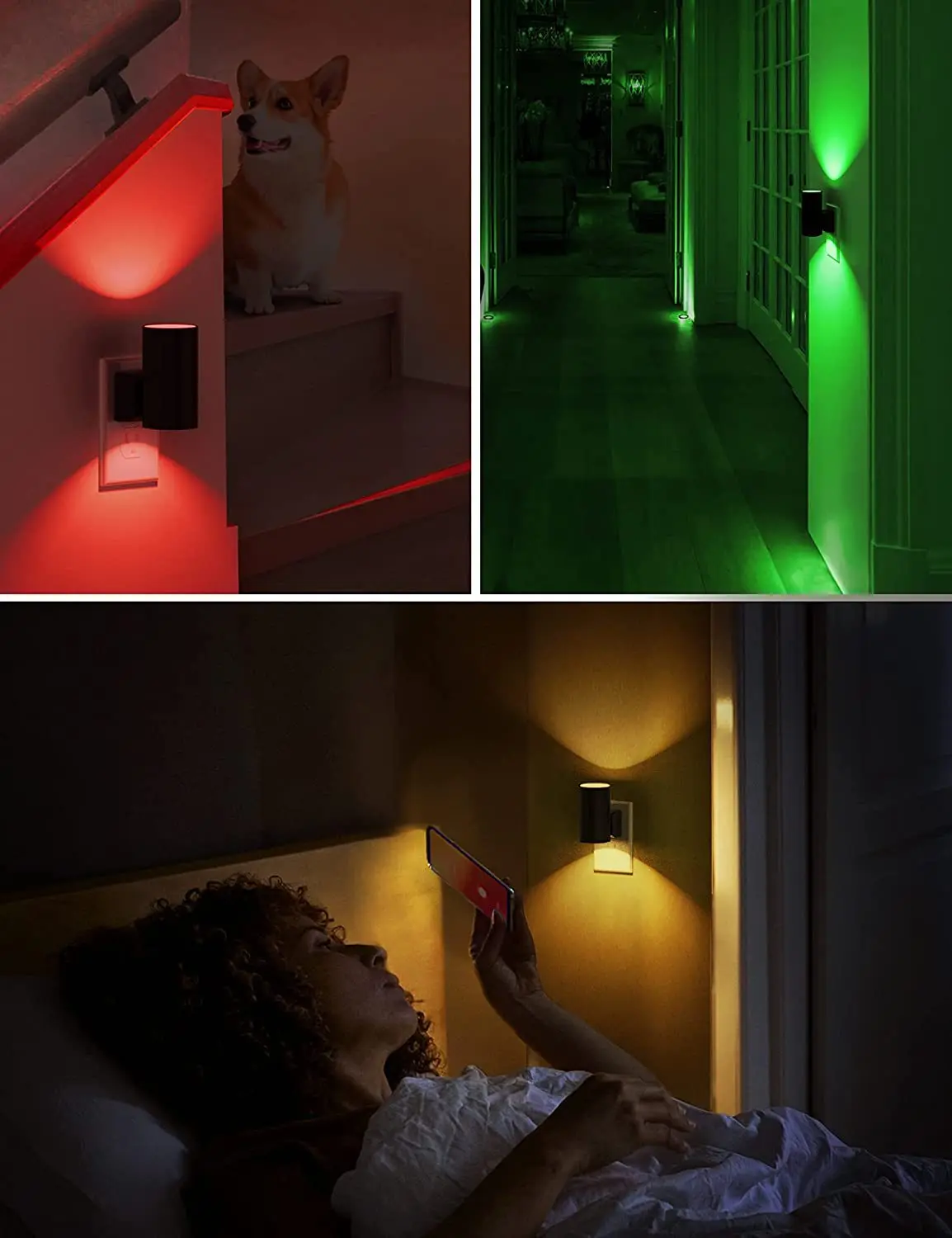 product 2024 new design led rgb adjustable wall light with plug for night-43