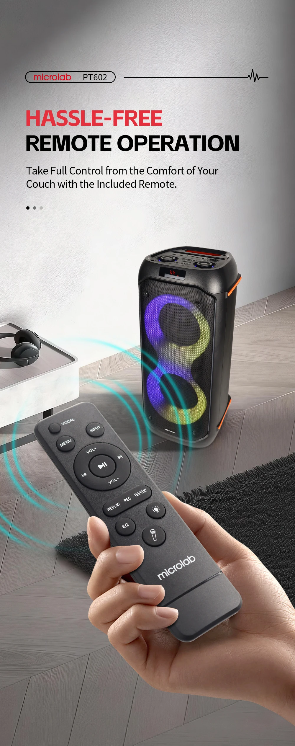 Microlab PT602W 40 Watt Bluetooth Party Speaker